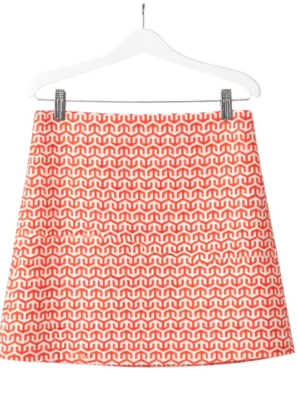 NEW J. McLaughlin Small Briana Skort in White/Coral Sky Lattice - Picture 3 of 7